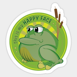 This Is My Happy Face Sticker